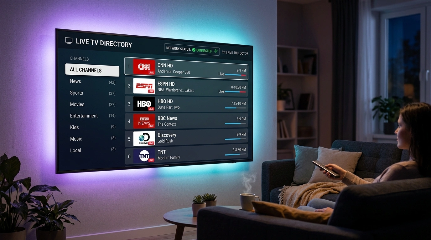 IPTV Channels Not Loading? 12 Practical Fixes for Blank Screens, Timeouts & Missing Playlists | SofaIPTV IPTV Channels Not Loading? 12 Practical Fixes for Blank Screens, Timeouts & Missing Playlists - SofaIPTV Guide
